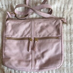 Fossil Pink Crossbody Bag